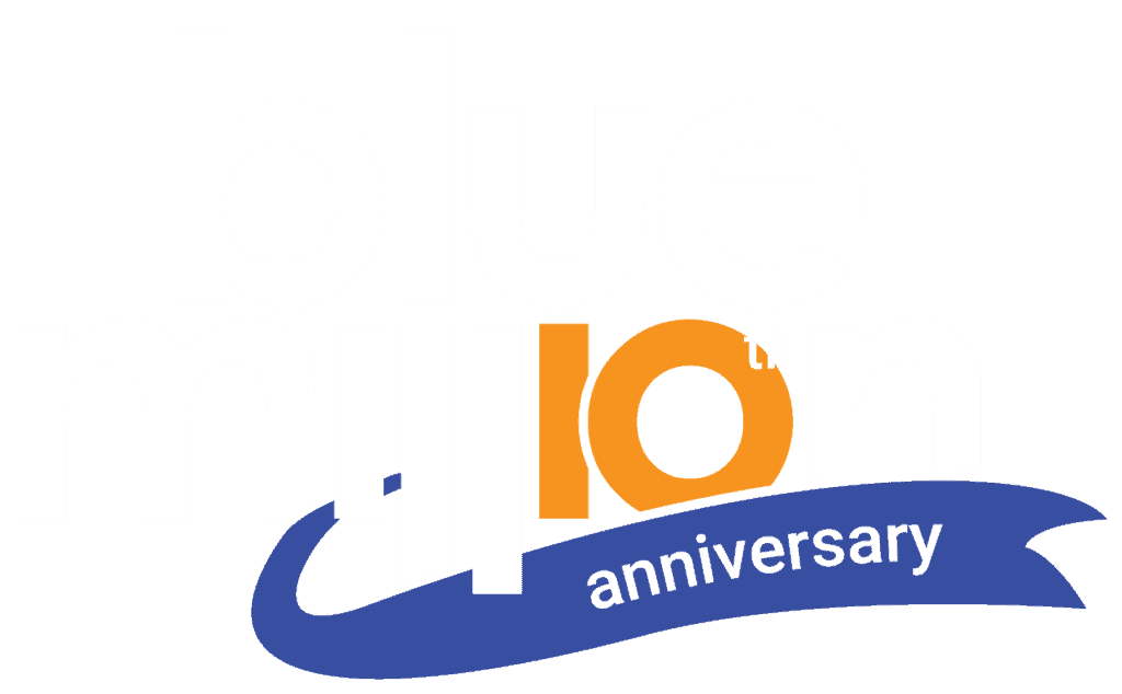 Blue-Million-Logo-White2 blue million 10th anniversary logo