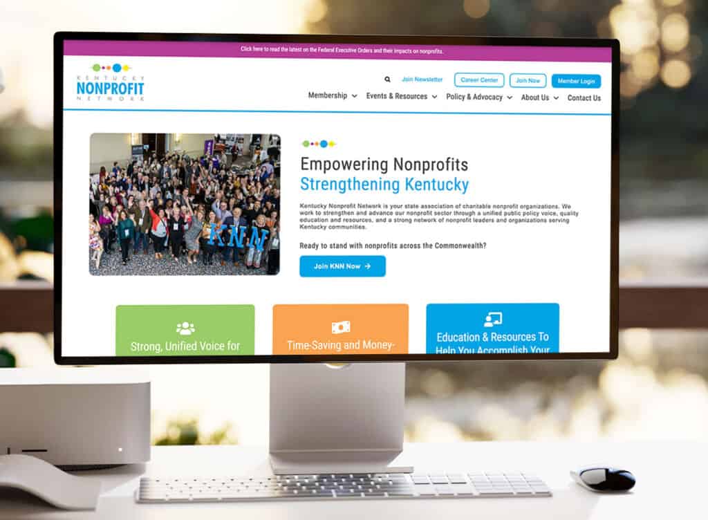 Kentucky Nonprofit Network Website Mockup