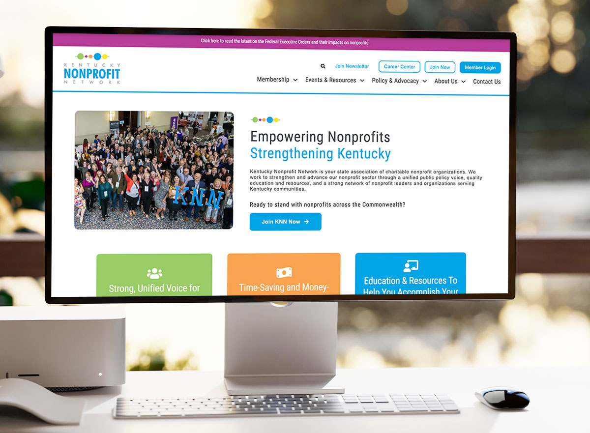 Kentucky Nonprofit Network Website Mockup