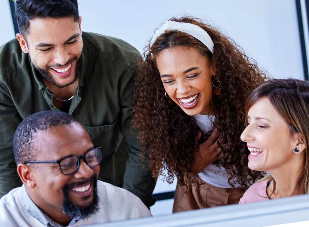 People looking at Blue Million website